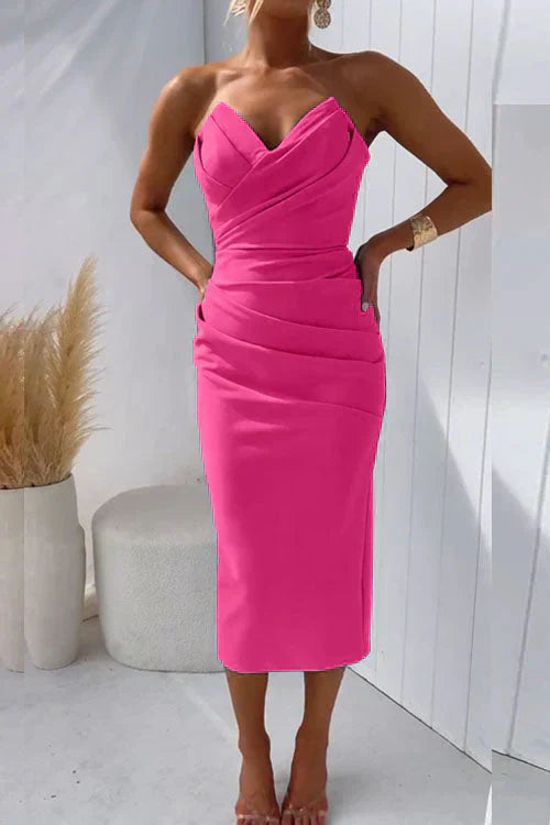 Nur | Vestido midi sin espalda
