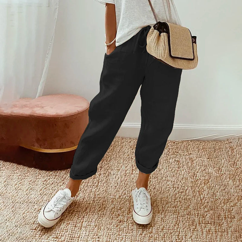 Wilma | Pantalón cómodo de algodón y lino