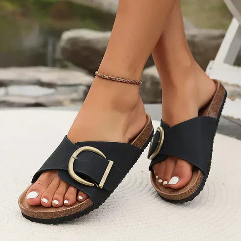 Sandales Orthopédiques Avelina en Cuir Élégant et Confortable