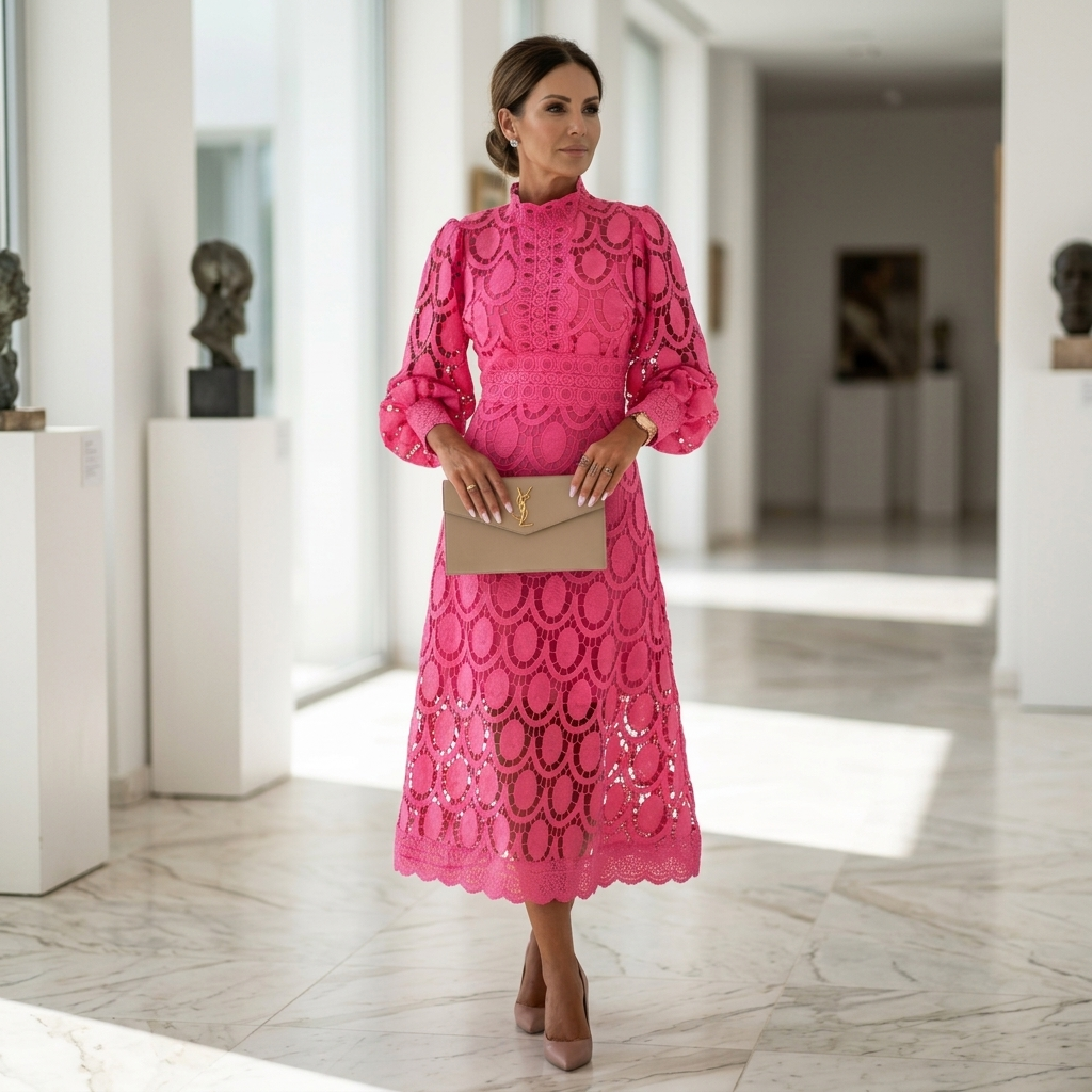 Eloah | Vestido midi de encaje