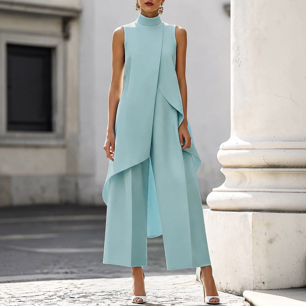 Gemma - Abito Lungo Elegante - Azzurro