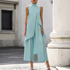 Gemma - Abito Lungo Elegante - Azzurro