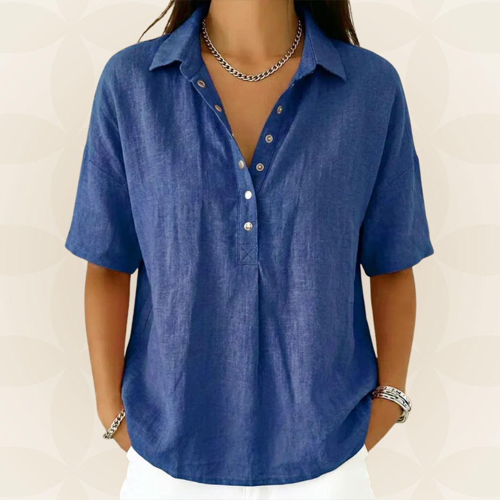 Sonja | Blusa con cuello y botones