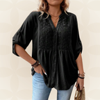 Renate | Blusa cuello en V con botones
