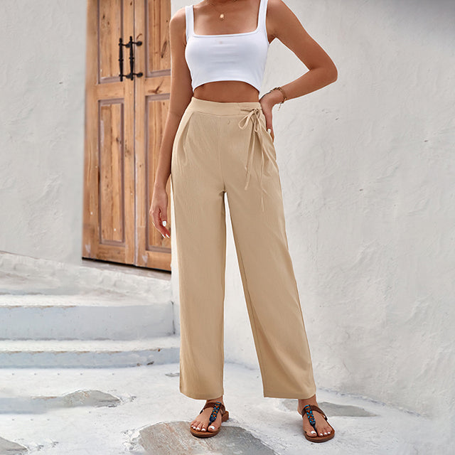 Danique | Pantalón casual de perneras anchas