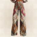Léa | Vaquero boho estampado azteca