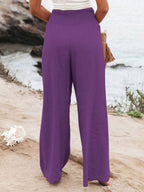 José | Pantalón largo de talle alto con bolsillos