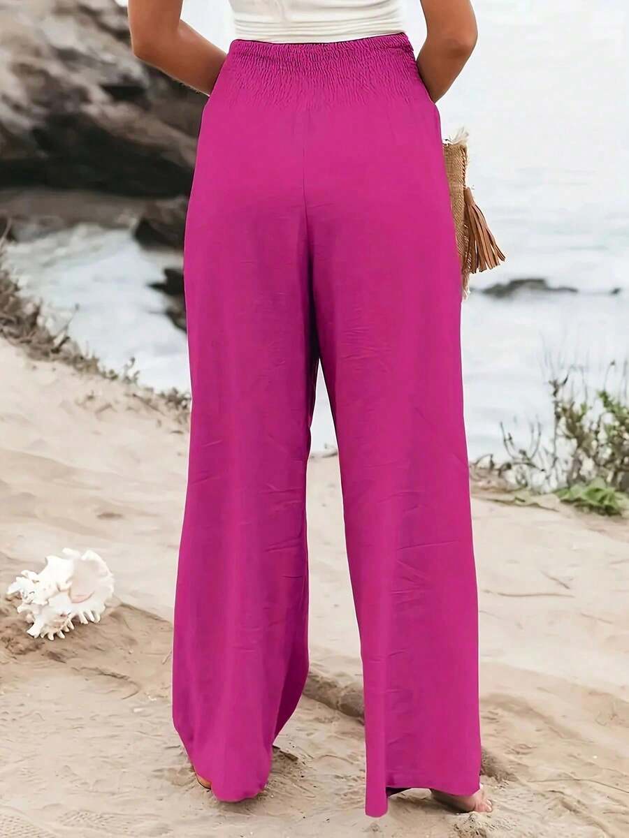 José | Pantalón largo de talle alto con bolsillos