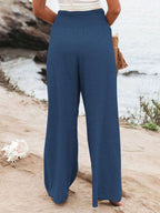José | Pantalón largo de talle alto con bolsillos