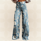 Margherita | Vaquero azul con flores