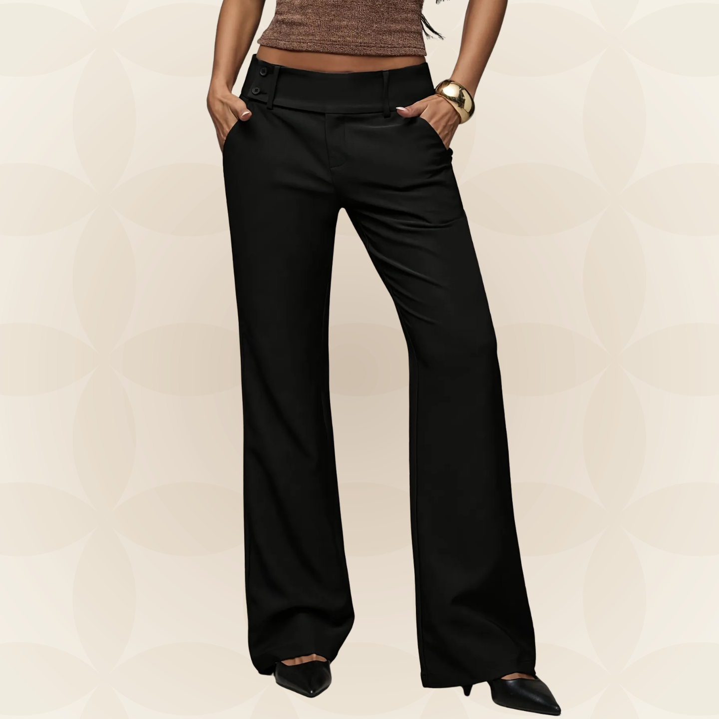 Suze | Pantalón moderno holgado con stretch