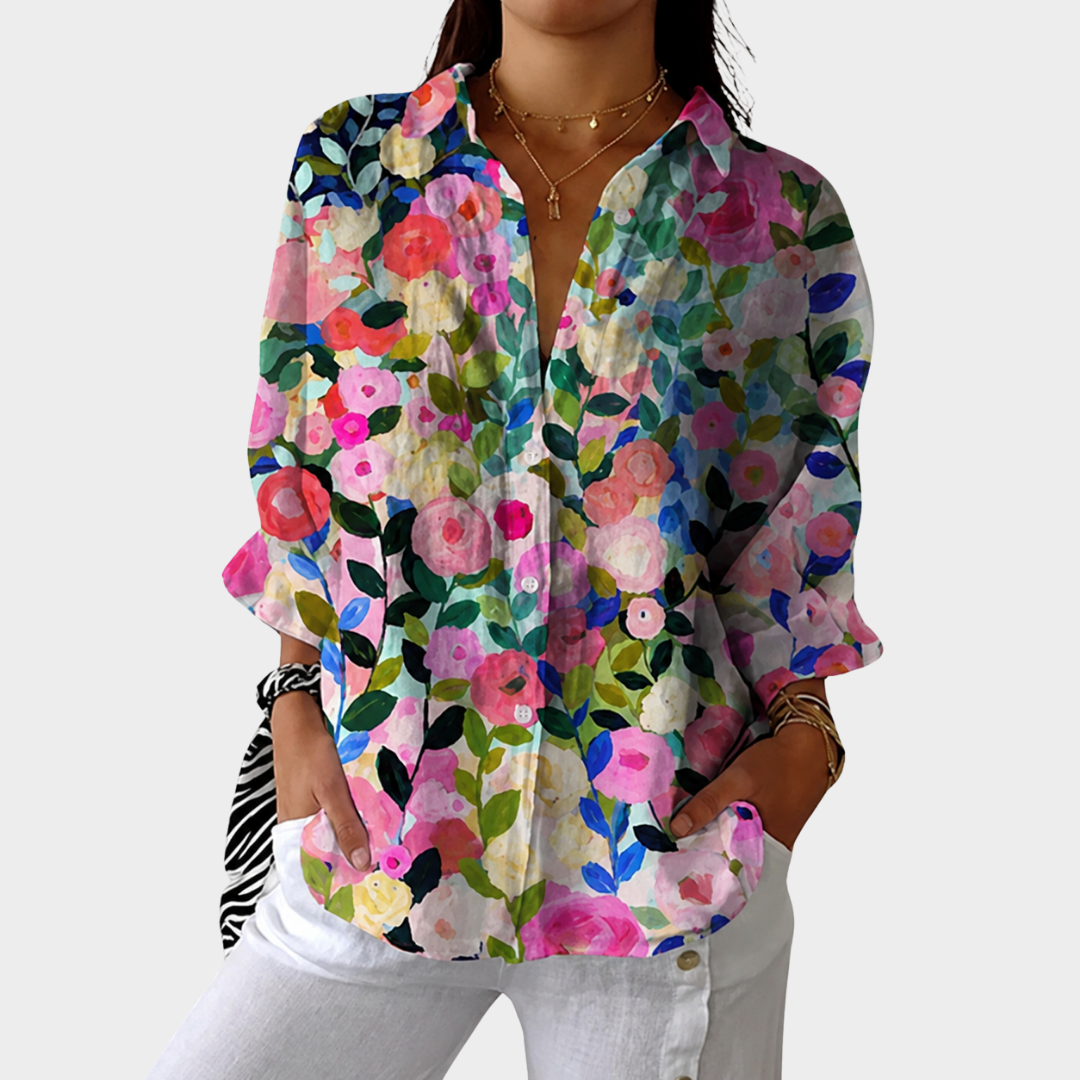Adèle | Blusa estampada vibrante