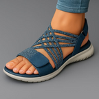 Sandales Orthopédiques Élégantes en Cuir - Maison Claire et Sylvie