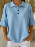 Gisela | Blusa polo textura gofrada