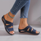 Sandales Orthopédiques Élégantes Emma en Cuir Luxe