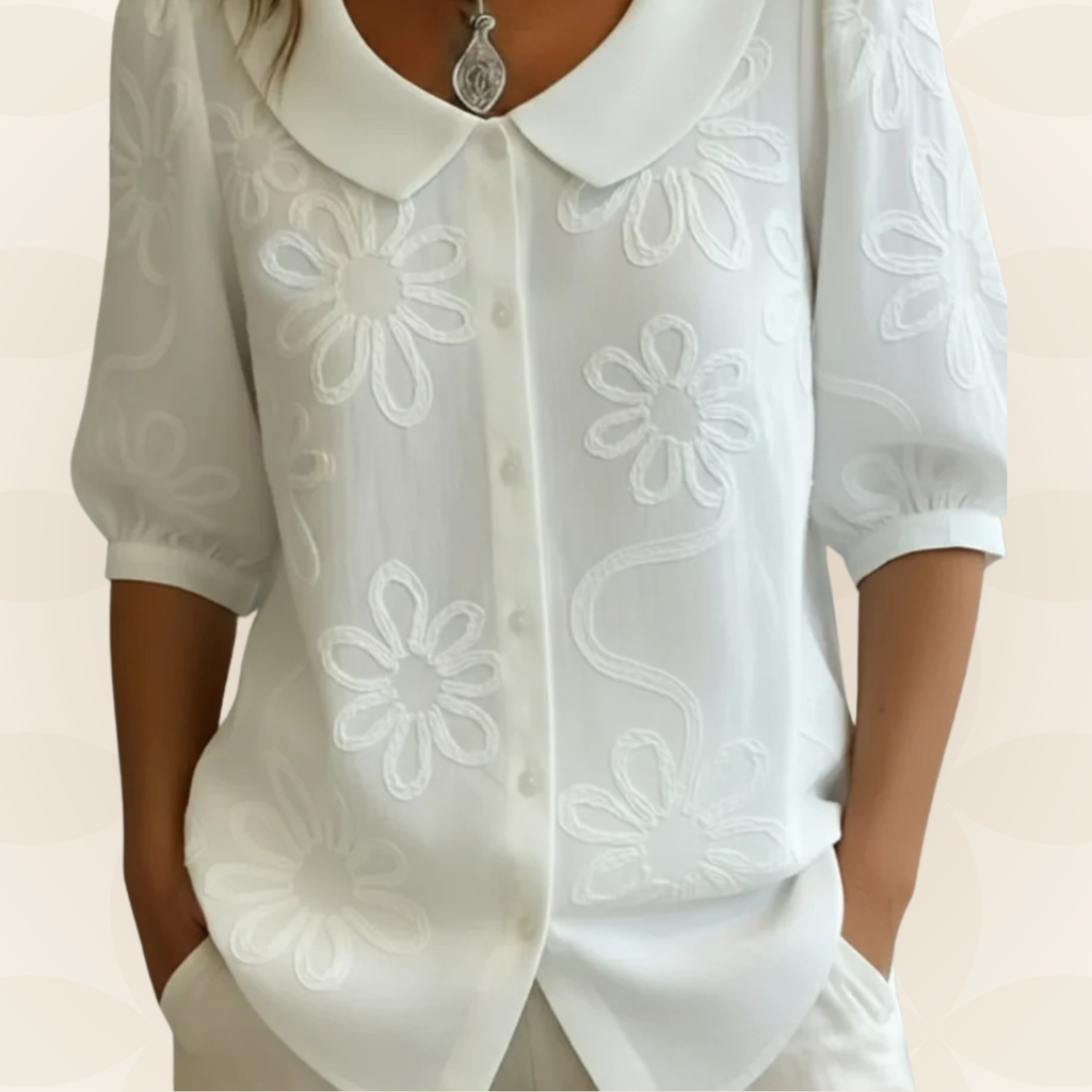 Jeanet | Blusa bordada de flores