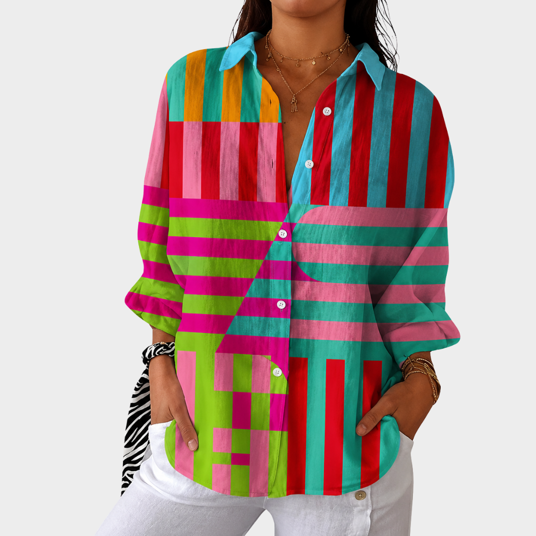 Céline | Blusa de rayas de color