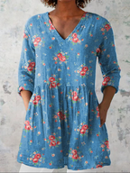 Mabel | Blusa larga con escote en V