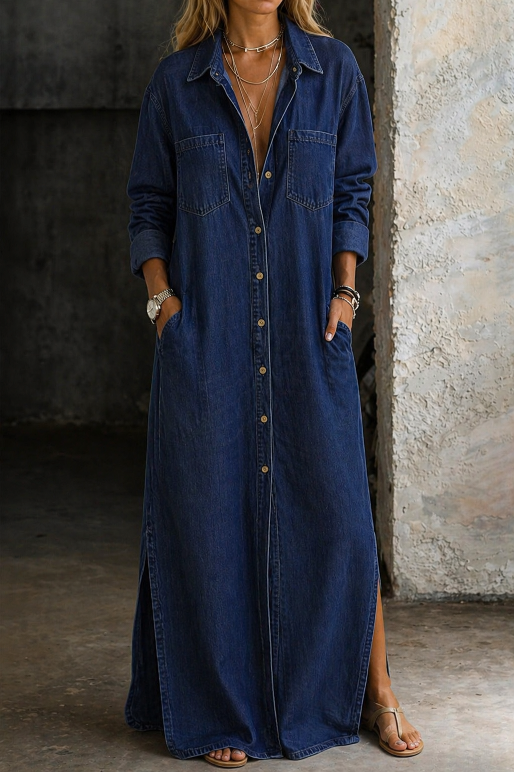 Delana | Vestido Vaquero con Botones
