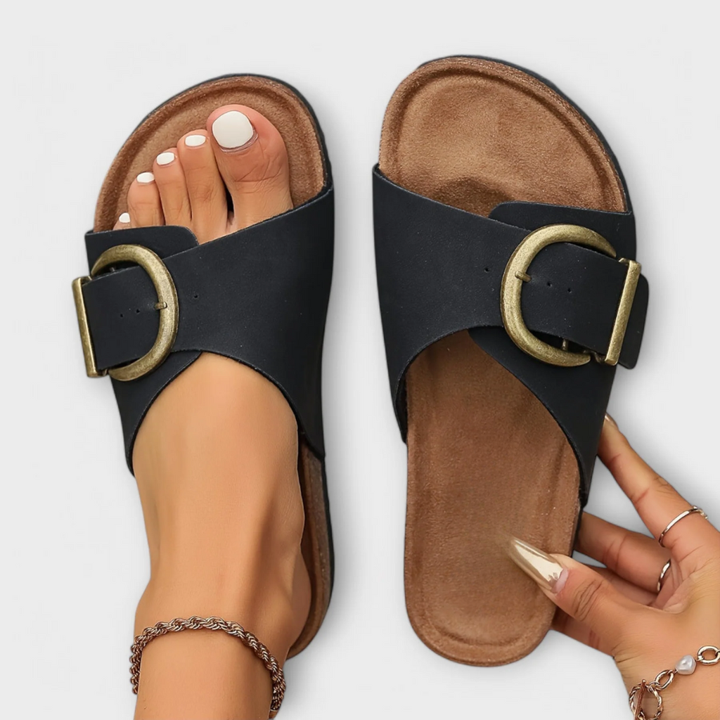 Sandales Orthopédiques Avelina en Cuir Élégant et Confortable