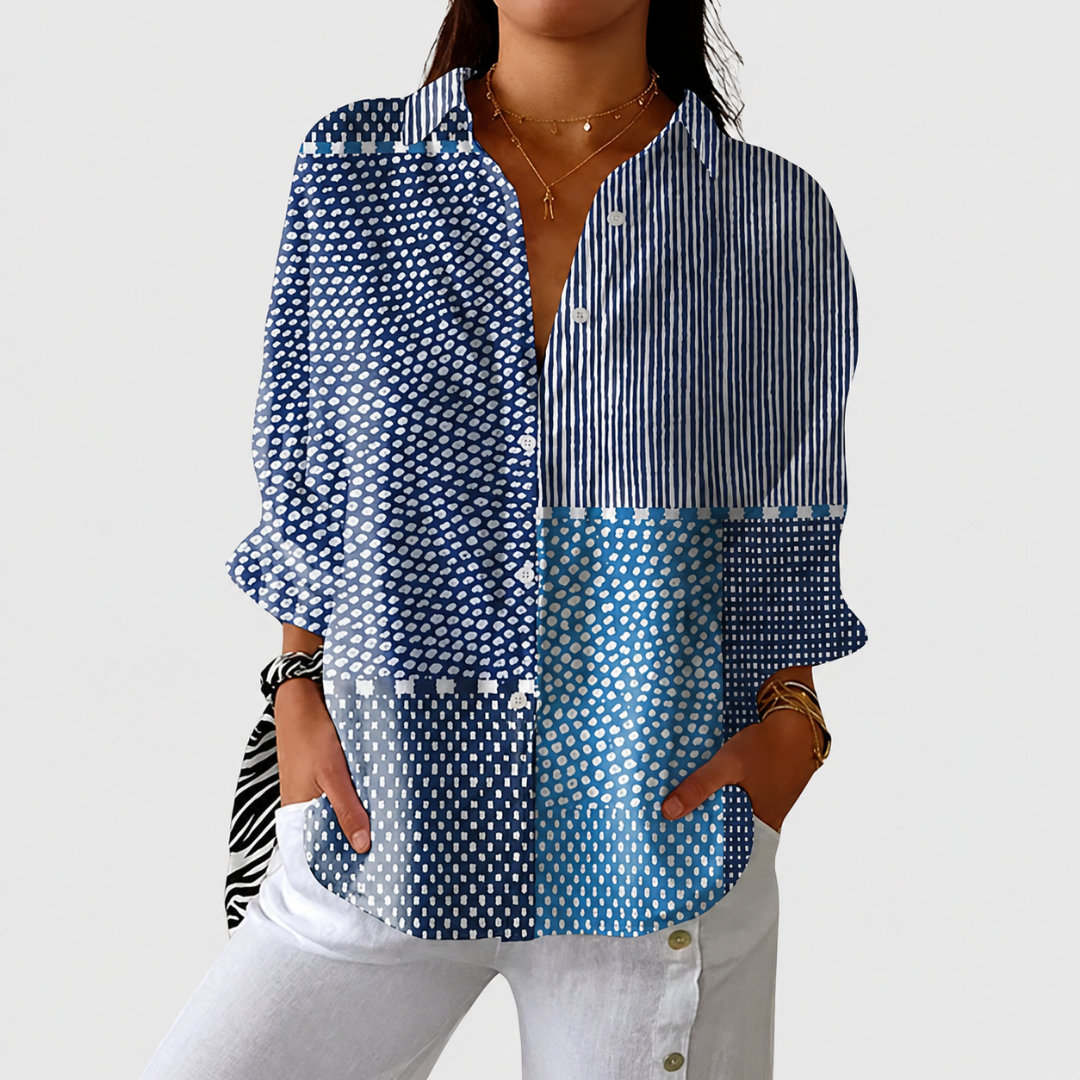 Inés | Blusa estampado gráfico