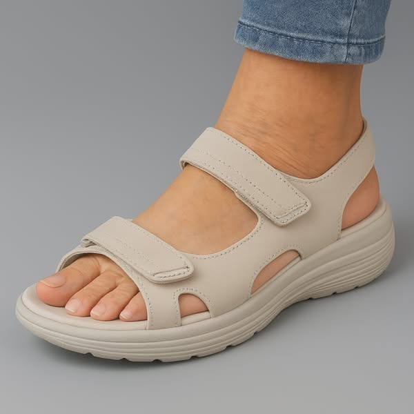 Sandales Orthopédiques Élégantes Luvita en Cuir Premium - Maison Claire et Sylvie