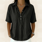 Sonja | Blusa con cuello y botones