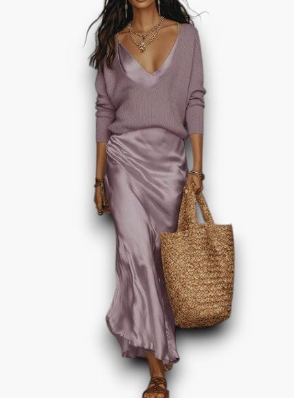Soft Hours | Vestido Slip y Jersey de Punto