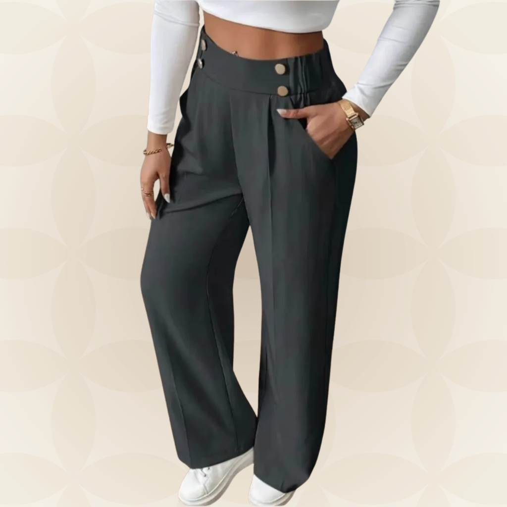 Anita | Pantalón casual recto con detalles