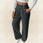 Anita | Pantalón casual recto con detalles