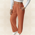 Anita | Pantalón casual recto con detalles