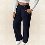 Anita | Pantalón casual recto con detalles