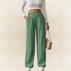 Anita | Pantalón casual recto con detalles