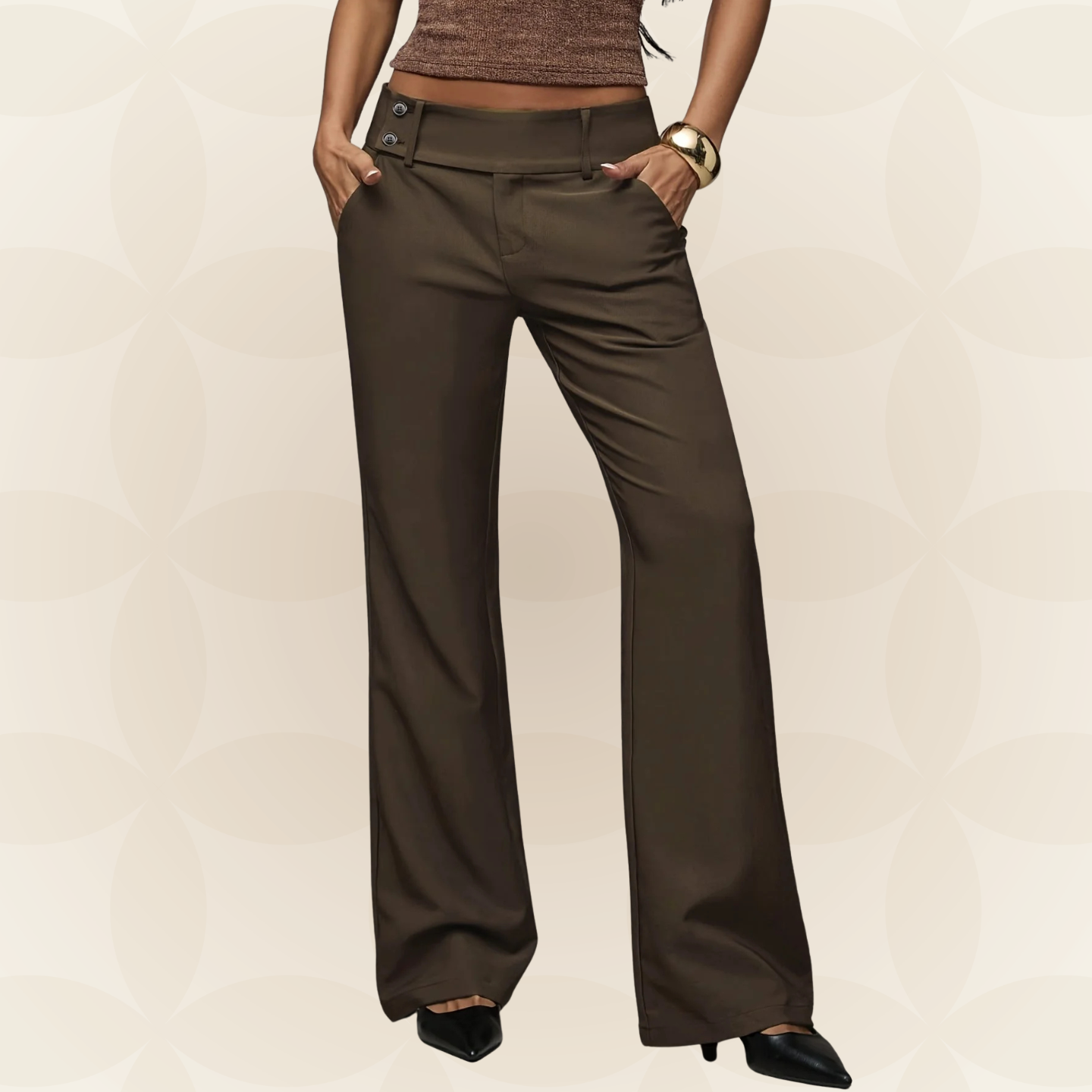 Suze | Pantalón moderno holgado con stretch