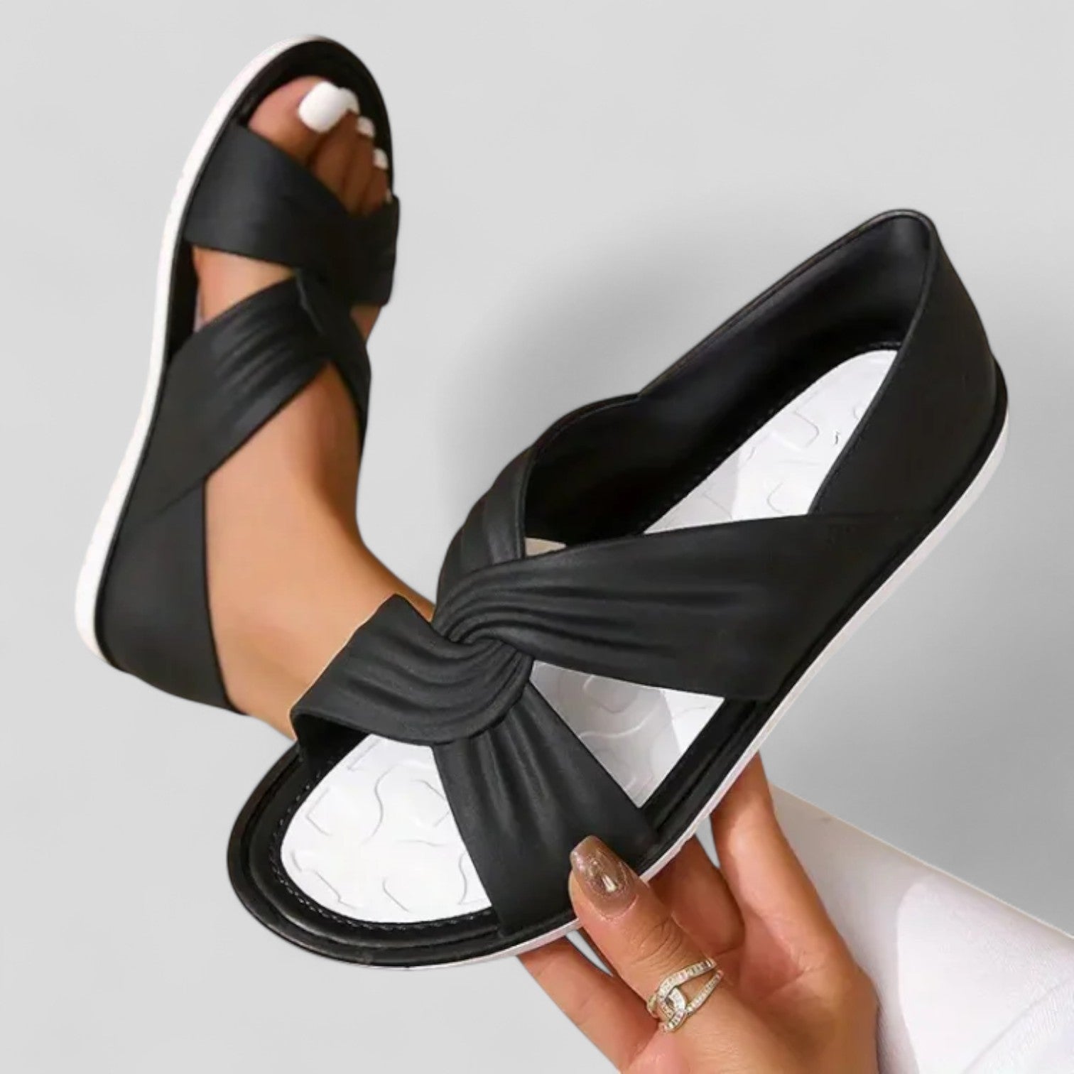 Sandales Orthopédiques Élégantes Lesley - Confort et Chic Exclusif
