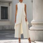 Gemma - Abito Lungo Elegante - Bianco
