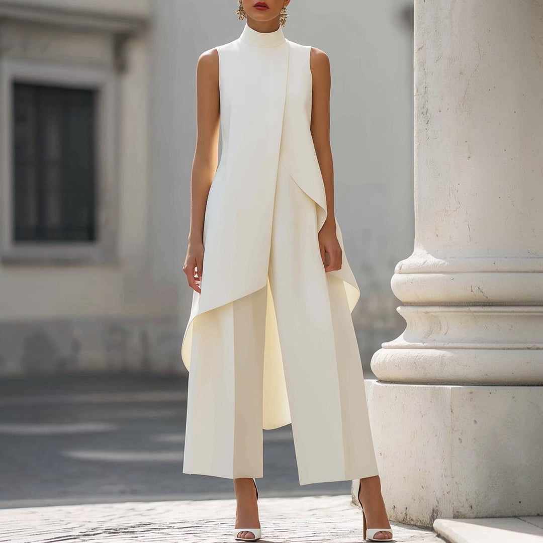 Gemma - Abito Lungo Elegante - Bianco