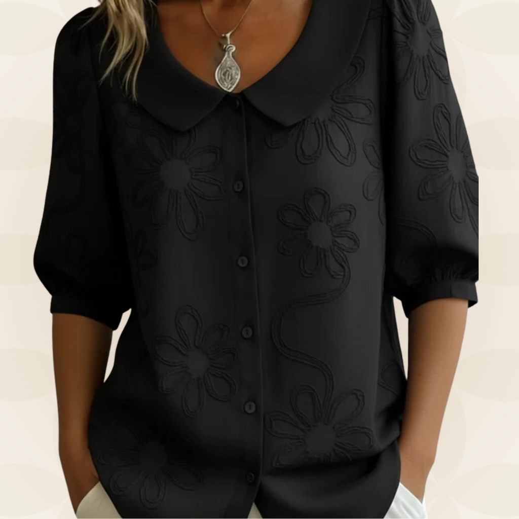 Jeanet | Blusa bordada de flores