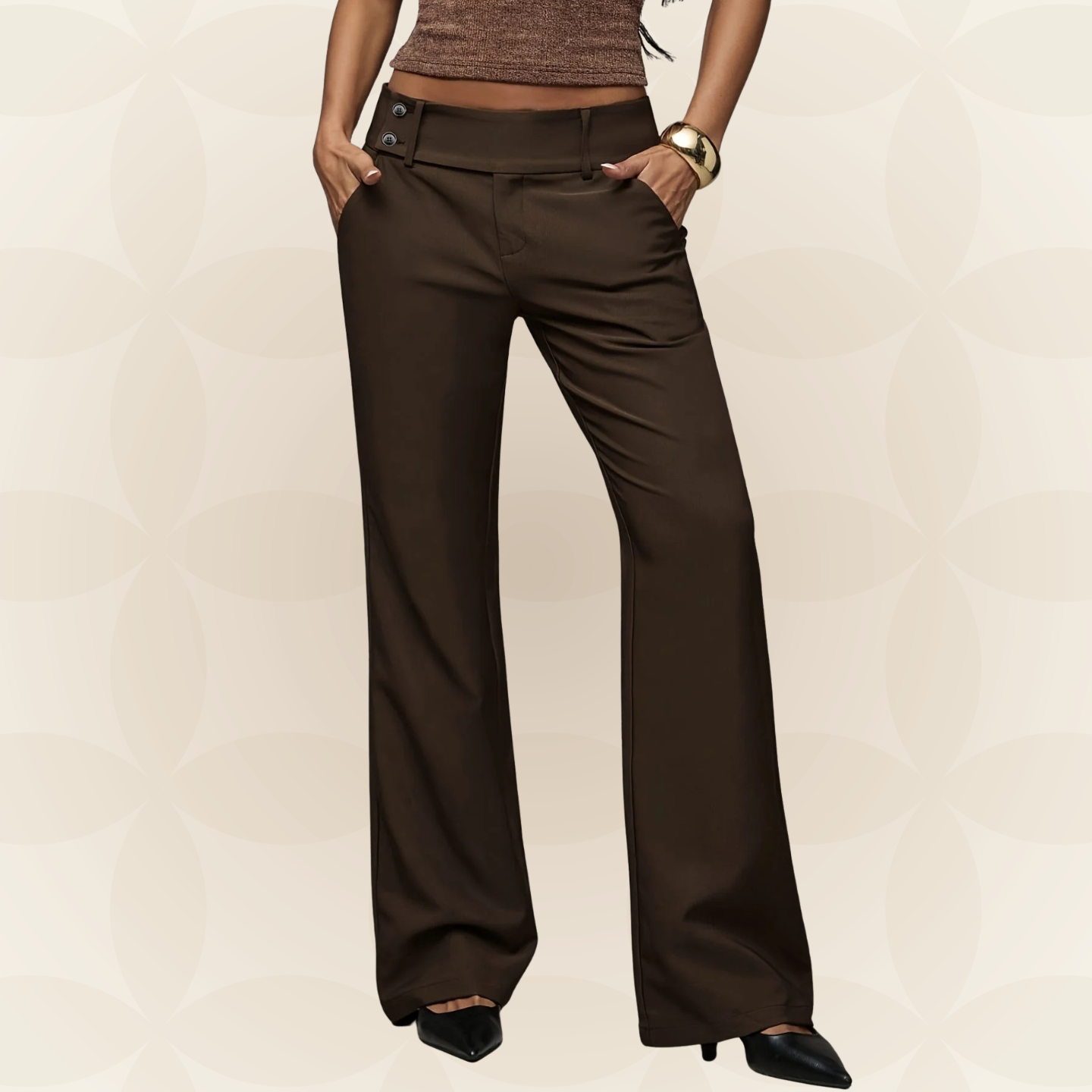 Suze | Pantalón moderno holgado con stretch