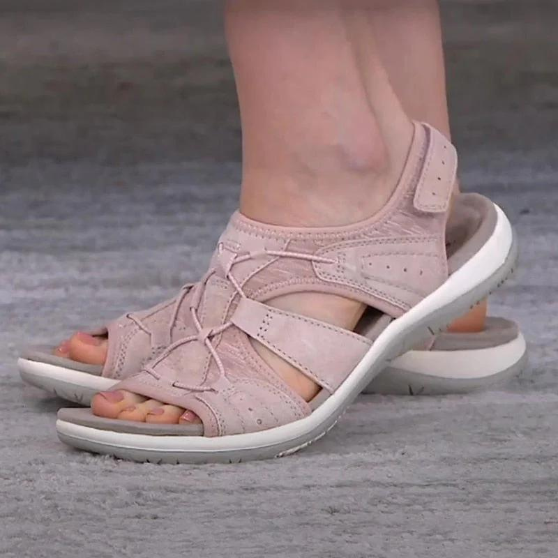 Sandales Orthopédiques Ursula en Cuir Élégant - Maison Claire et Sylvie