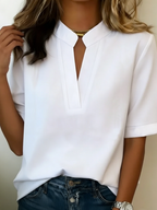 Karlijn | Blusa elegante cuello refinado