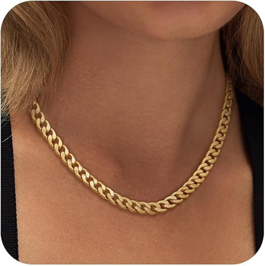 Chunky Collier mit kubanischen Gliedern