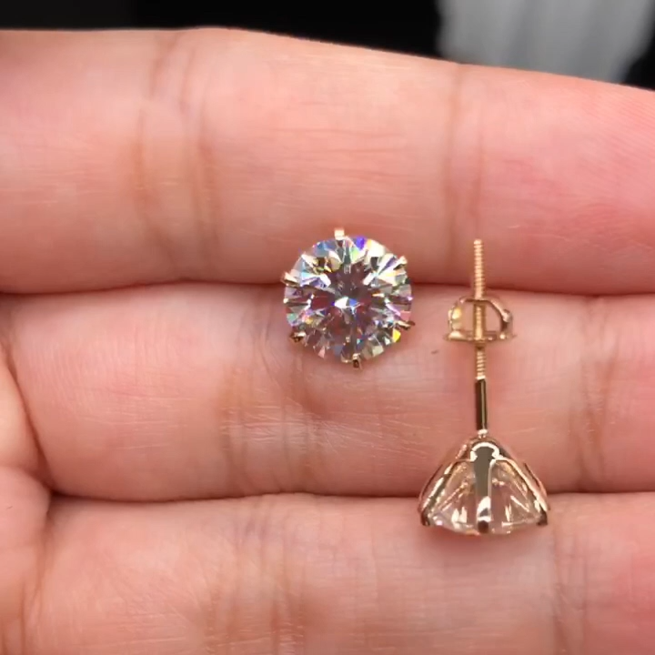 Pendientes Tera en Oro Blanco