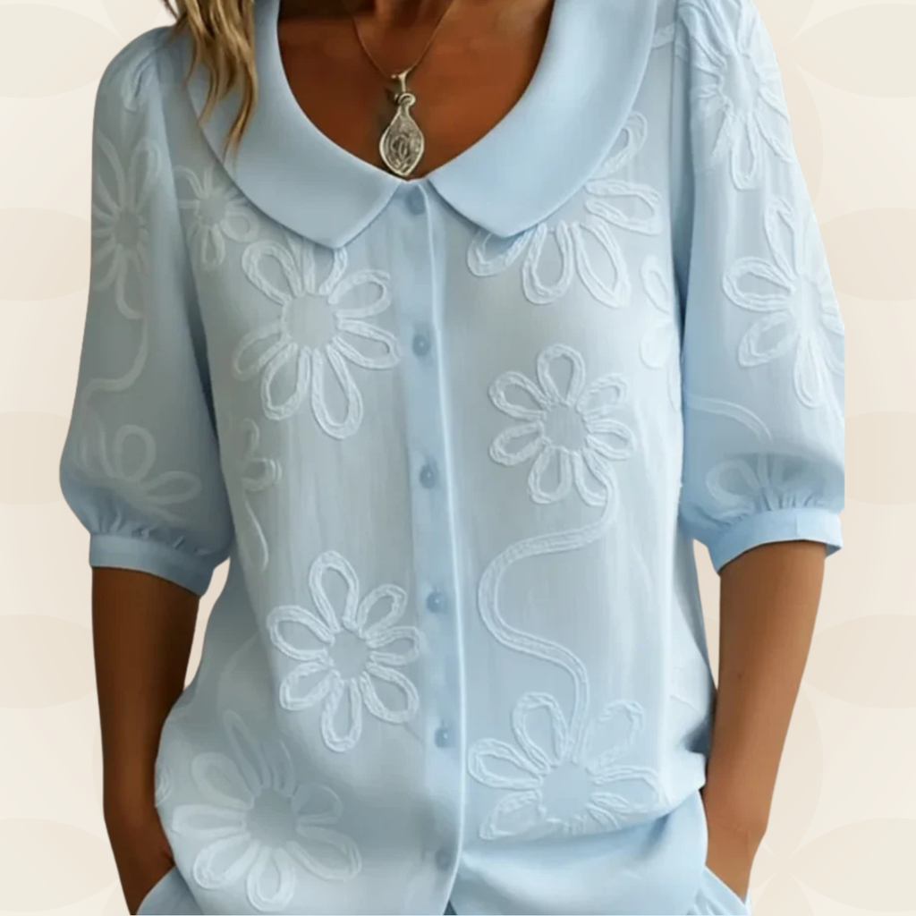 Jeanet | Blusa bordada de flores