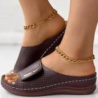 Sandales Urbaines Élégantes Joanna en Cuir Raffiné - Maison Claire et Sylvie