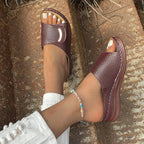 Sandales Urbaines Élégantes Joanna en Cuir Raffiné - Maison Claire et Sylvie
