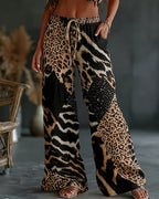 Christa | Pantalón cómodo con estampado de leopardo