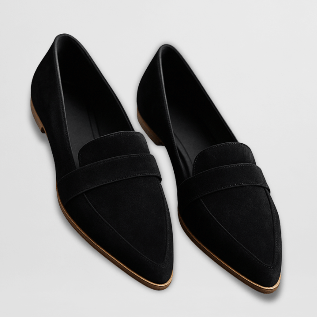 Mules en daim souple avec soutien orthopédique - Maison Claire et Sylvie