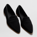 Mules en daim souple avec soutien orthopédique - Maison Claire et Sylvie
