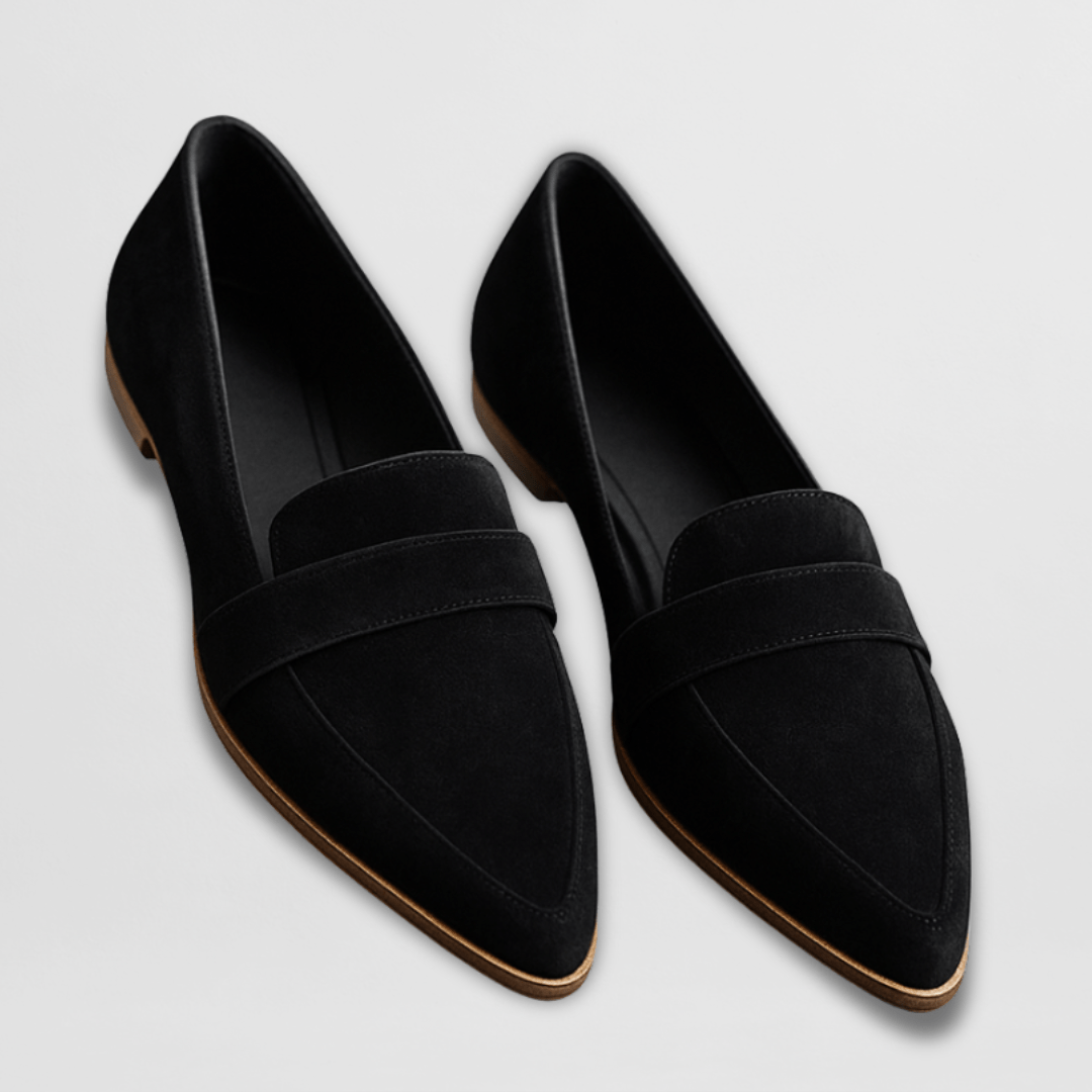 Mules en daim souple avec soutien orthopédique - Maison Claire et Sylvie
